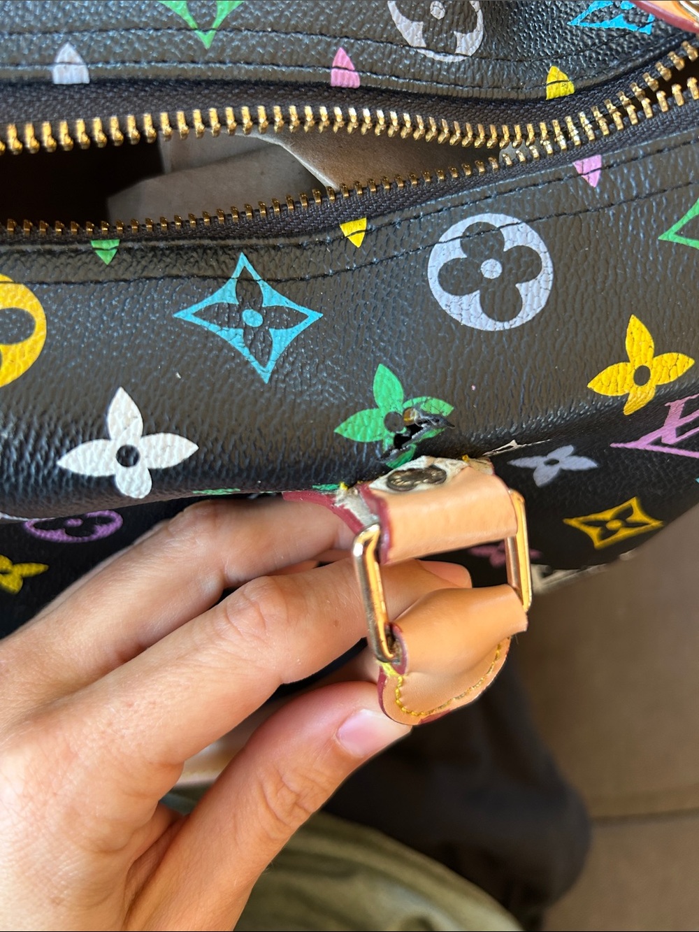 Multicolor Black Handbag - Picture 9 of 16